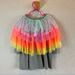 Cat & Jack rainbow cape dress